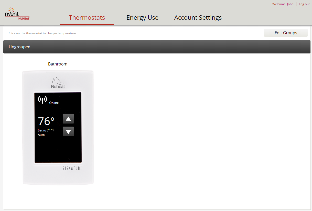 Nuheat HOME Programmable Thermostat - HOME