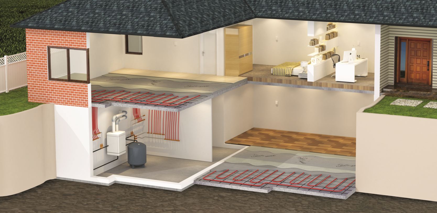 Combine nVent NUHEAT with Hydronic Heating Systems