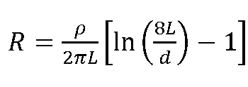 earthing resistance calculate