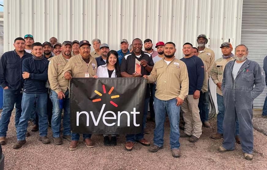 nVent Team Members Recognized for Outstanding Safety Performance nVent
