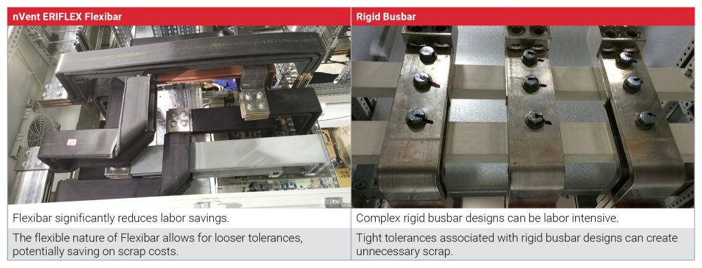 nVent ERIFLEX Product Comparision of Flexibar verses Rigid Busbar