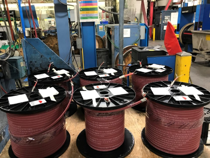 recycled plastic cable reels