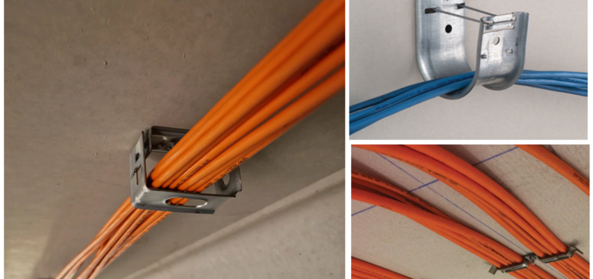 3 cable management installations with 3 nVent CADDY products